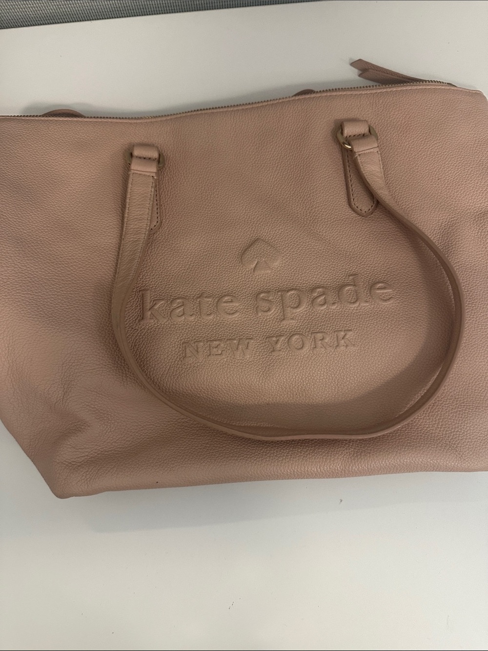 kate spade Blush Pink Pebbled Leather Tote